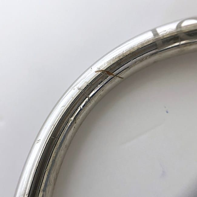 Loewe Key Ring Ec21965 Silver Anagram Metal