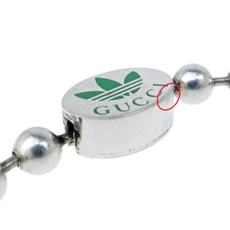 Gucci Adidas Collaboration Bracelet Ball Chain 18 Ag925 Multicolor