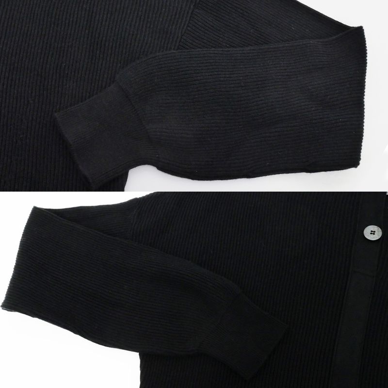 Hermes Micro Dress Do Re Bookle 36 BK Black Short Sleeve One Piece