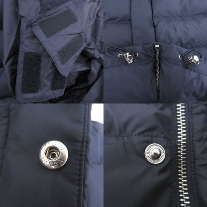 Prada Cropped Technical Fabric Hooded Down Jacket Navy 0513 Prada