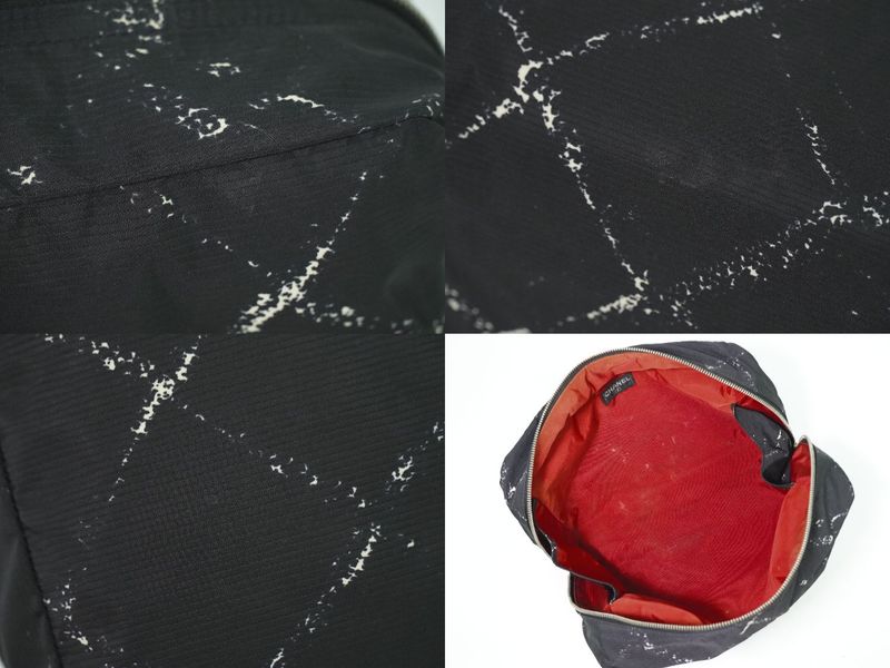 Chanel Travel Line Pouch Small Bag Nylon Black Travel Line Miscellaneous Goods