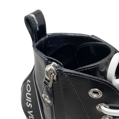 Louis Vuitton Star Trail Ankle Boots 35 1 2 Black White Logo Line Louis Vuitton