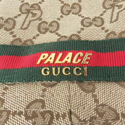 Gucci Palace Gucci Palace 726133 GG Canvas Webline Bucket Hat Beige M/58cm