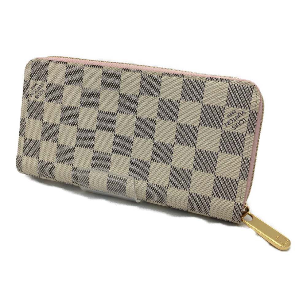 Louis Vuitton Zippy Wallet Damier Azur Rose Ballerine