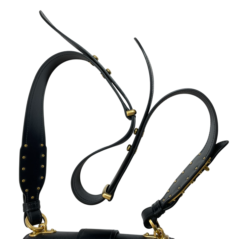 Prada Shoulder Bag 1bd045 Cahier Black A25-443