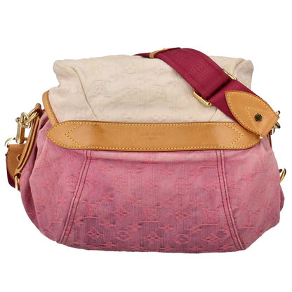 Louis Vuitton Sunshine M93183 Monogram Denim Ladies Handbag Rose Excellent