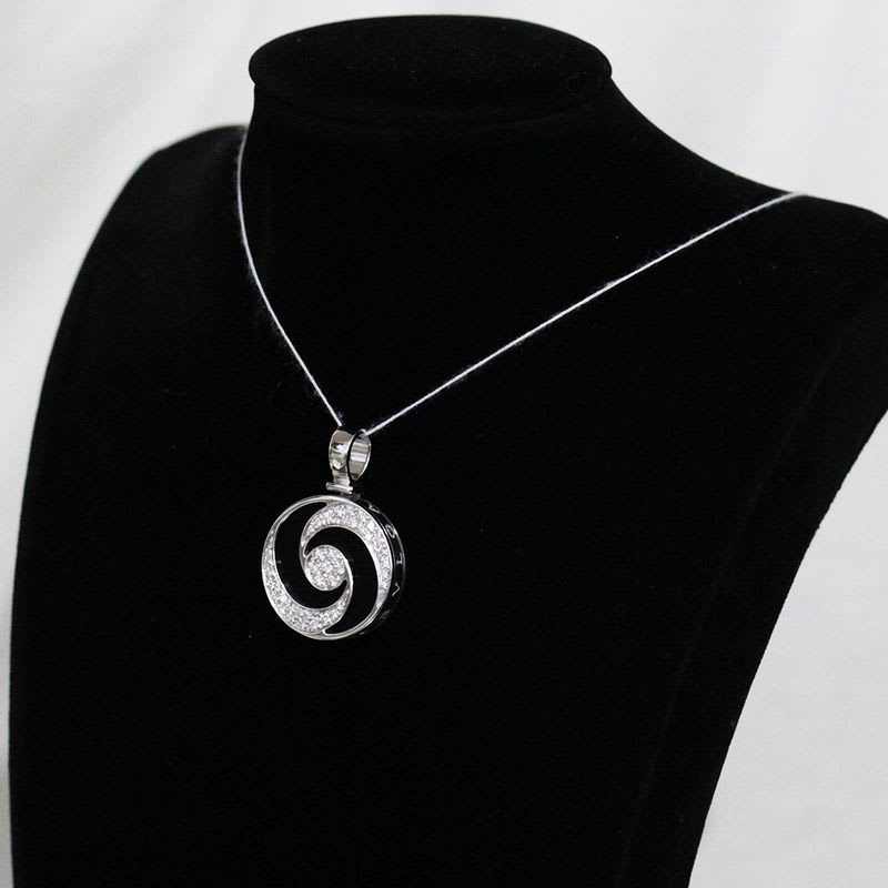 Bvlgari Optical Diamond Pendant Top Box 18K White Gold E1756