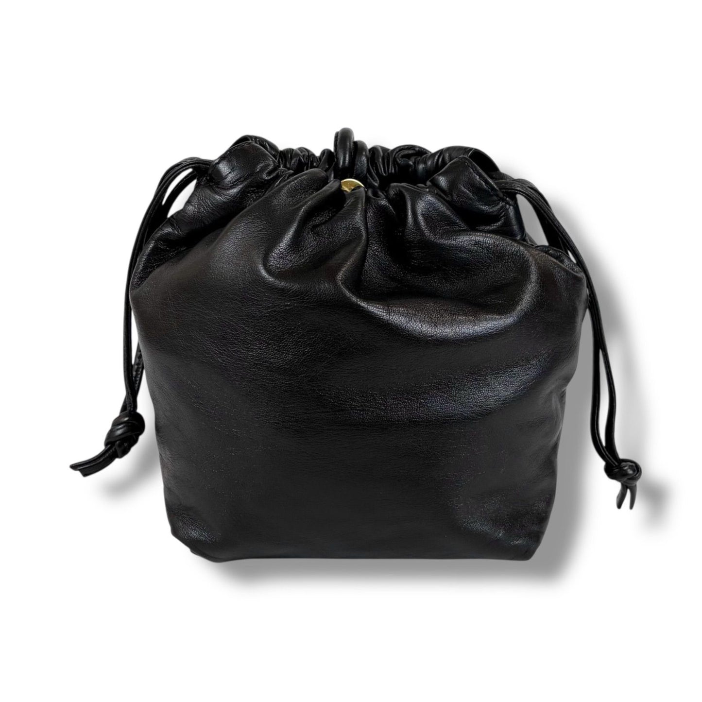 Loewe Drawstring Mini Shoulder Bag Pochette Drawstring Flamenco Knot Nappa