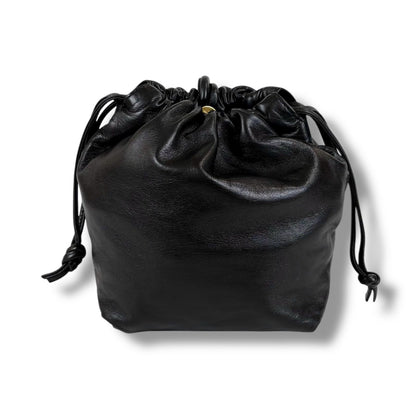 Loewe Drawstring Mini Shoulder Bag Pochette Drawstring Flamenco Knot Nappa
