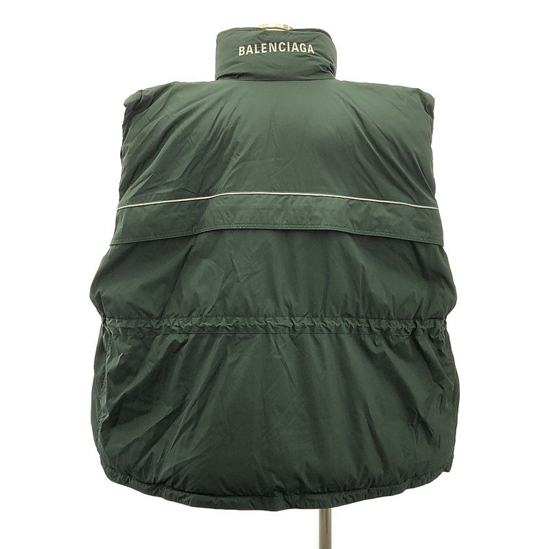 Balenciaga - 2023aw - Logo-print Wrap Puffer Vest - 1 - Cypress Green - Men's