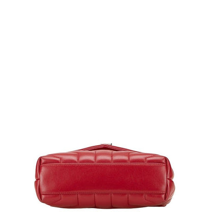 Saint Laurent YSL Logo Lou Lou Toy Bag 467072 Wine Red Leather Women Saint