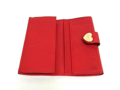 Gucci 203550 2149 Micro Guccissima Leather Foldable Long Wallet Red Fi3608