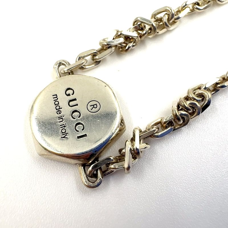 Gucci Hexagon Ag925 Silver Bracelet 779169-j8400-8106-18