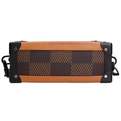 Louis Vuitton X NIGO N40381 Soft Trunk Damier Ebene Giant Monogram Shoulder Bag