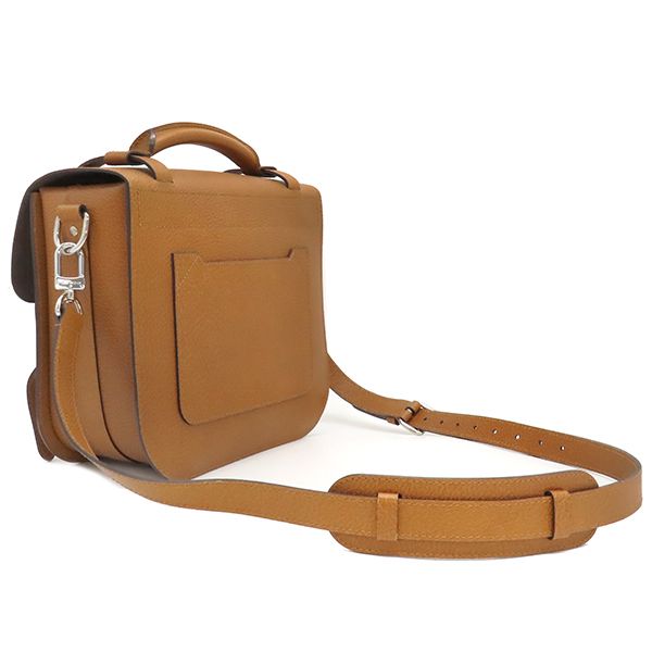 Louis Vuitton 2way Bag Samara Reporter Samara Leather Brown Silver Hardware