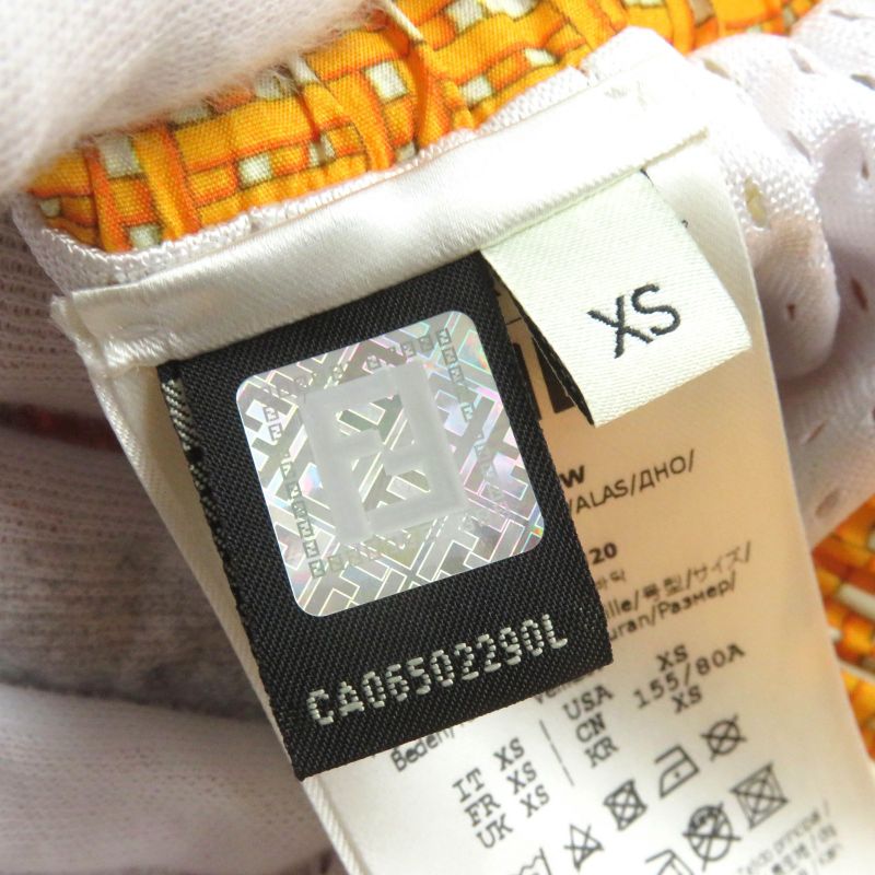 Fendi 2020 Fab230 FF Logo All Over Pattern Swim Shorts Yellowish XS With