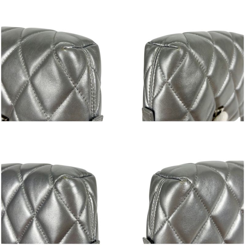 Balenciaga Touch Camera Mini Shoulder Bag Silver SV Pochette Quilted