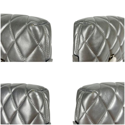 Balenciaga Touch Camera Mini Shoulder Bag Silver SV Pochette Quilted