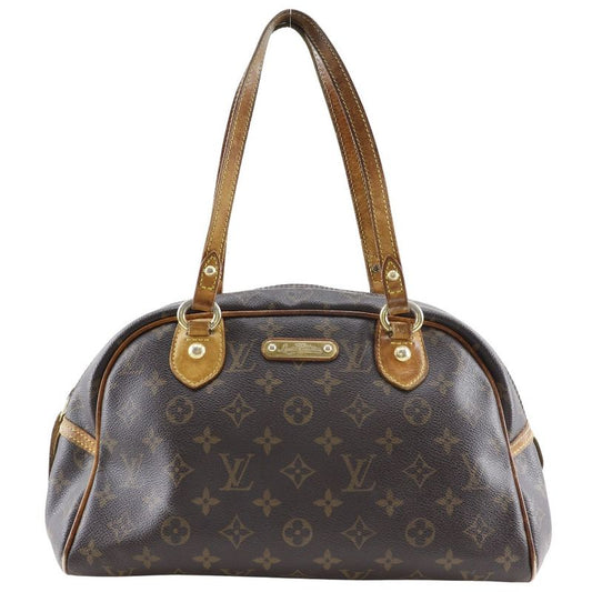 Louis Vuitton Montorgueil PM M95565 Monogram Canvas Brown Ca1008 Ladies