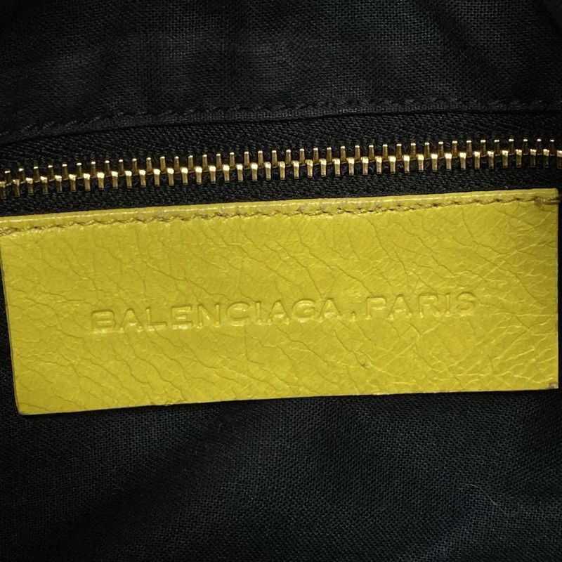 Balenciaga Shoulder Bag Editors Bag Giant Hobo 177288 Yellow Leather