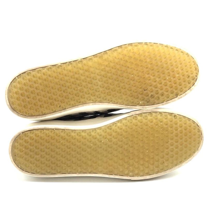 Celine Gingham Check Slip-on 40 Approx 26cm (10.24in) Brown White Checked Shoes