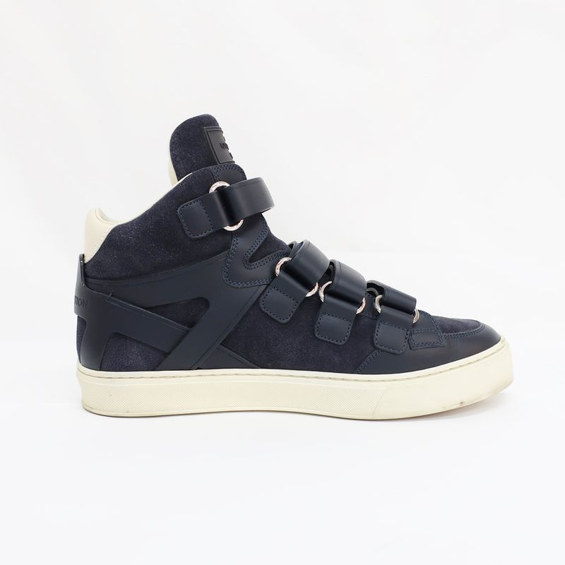 Louis Vuitton High Cut Sneakers - Suede Navy - Notation Size 6.5