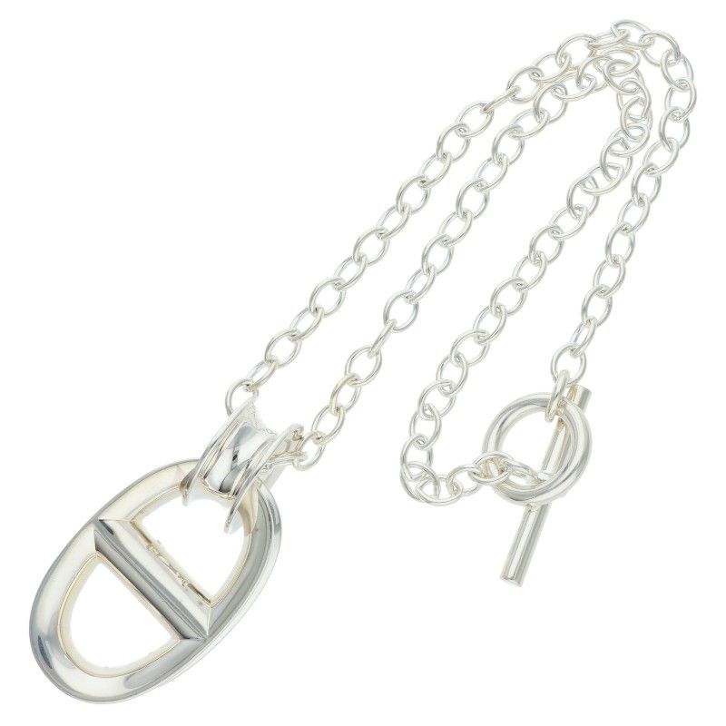 Hermes Reponse Response Chaine D'ancre Pendant Necklace Men's LG