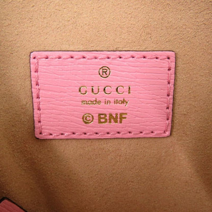 Gucci X Bananya Heart Leather Pink 701062 Coin Case Wallet Key Ring 1073 Gucci