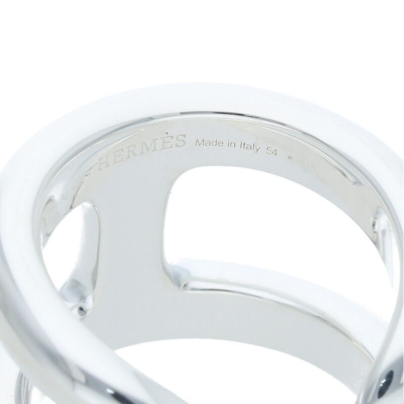 Hermes Osmose GM Osmose GM Silver Ring Men's 54 14