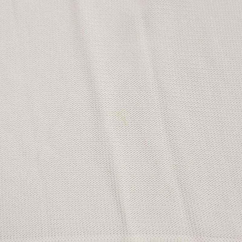 Hermes Silk Shawl Docking Rayon Knit Cardigan White 42