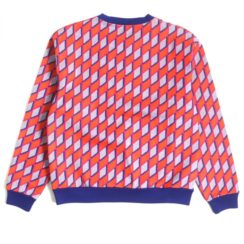 22aw Louis Vuitton Virgil Abloh Diamond Damier Sweatshirt/pullover Orange And