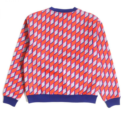 22aw Louis Vuitton Virgil Abloh Diamond Damier Sweatshirt/pullover Orange And