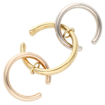 Cartier X Sacai Crb8301480 Trinity 18K Yellow Gold WG PG Gold Earring Mens M