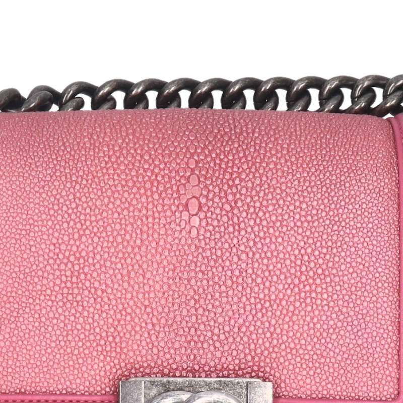 Chanel Ws9694 Boy Chanel 20 Lambskin Stingray Chain Shoulder Bag Women 20
