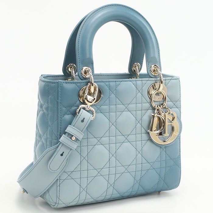 DIOR Bag Small 2WAY Lady Dior M0538 ONGE Handbag Lambskin Ladies