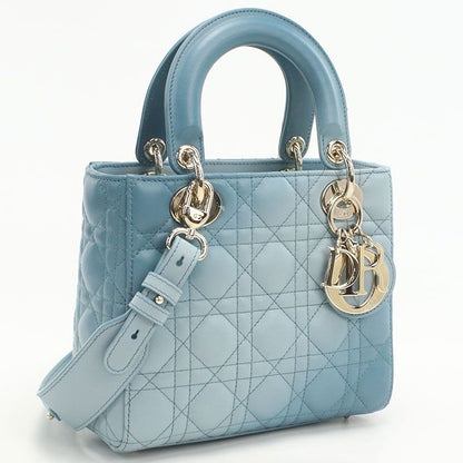 DIOR Bag Small 2WAY Lady Dior M0538 ONGE Handbag Lambskin Ladies