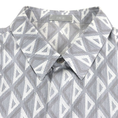 DIOR 19c545a5797 CD Diamond Twill Silk Shirt 100% Silk Wing Tailoring Logo