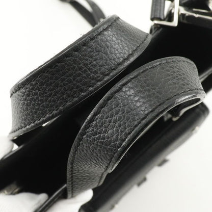 [dior] Christian Dior Saddle Mini Tote 2WAY Shoulder Bag Calf Black Ladies