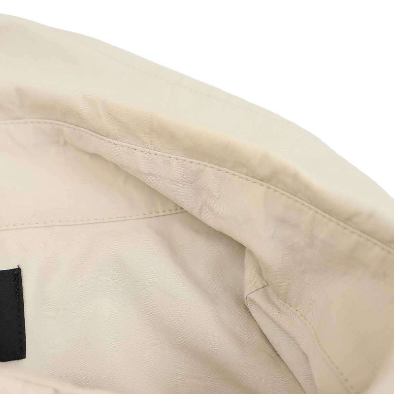 Balenciaga 21aw Embroidered Wide Fit Shirt 675642 Tkm10 Beige 38