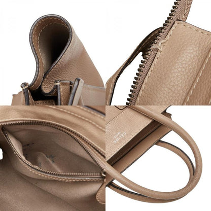 Celine Luggage Micro Shopper Beige Leather Women's Celine