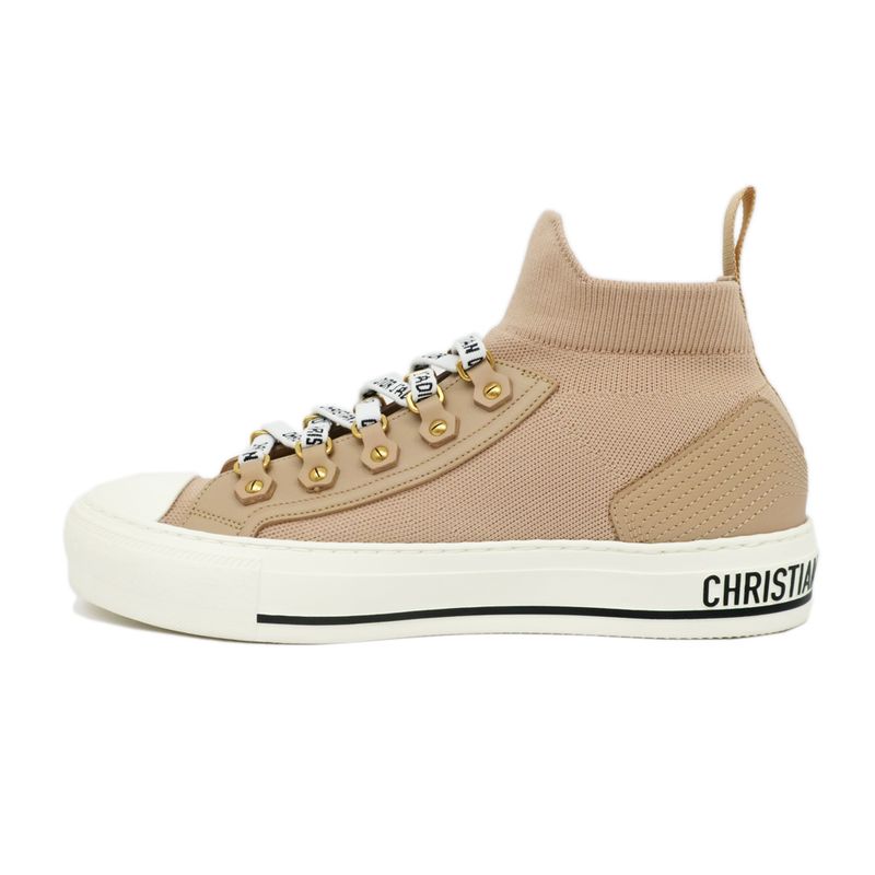 Dior Sneakers Size 37 1 2 High Cut Lace Logo Women's Shoes