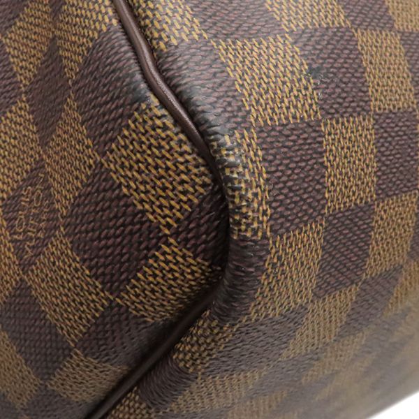 Louis Vuitton Boston Bag Keepall Bandouliere 55 Damier Canvas Damier Ebene Gold