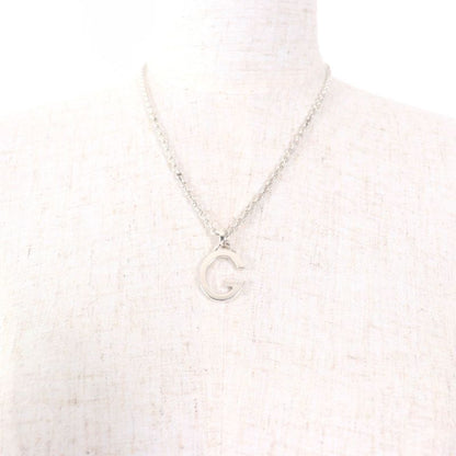Gucci 233936 G Logo Pendant Necklace Accessory Ag925 Silver Made