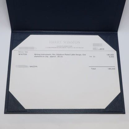 Harry Winston Ballpoint Pen Diamond Writing Instrument Men's Women's