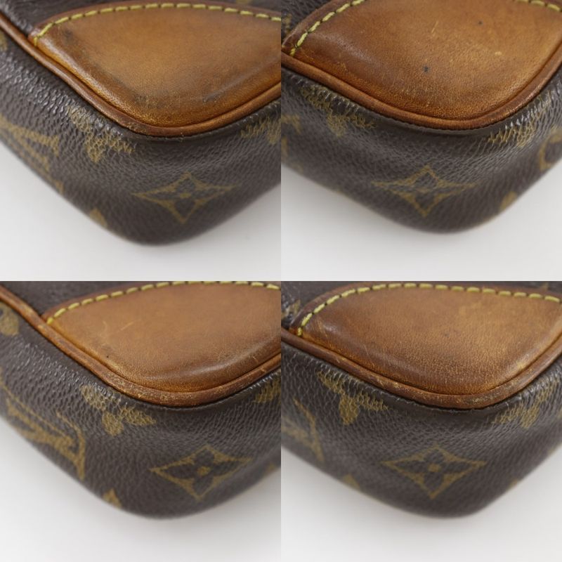 Louis Vuitton Marly Dragonne Vintage M51825 Monogram Canvas Brown Sl0916 Unisex