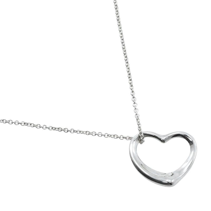 Tiffany & Co Open Heart Elsa Peretti 925 Silver Ladies 5.7g Necklace