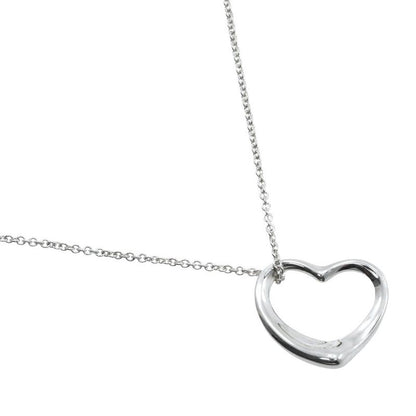Tiffany & Co Open Heart Elsa Peretti 925 Silver Ladies 5.7g Necklace