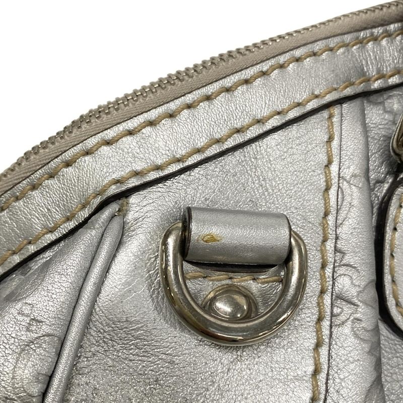 Gucci Handbag Sma Linesookie 223974 Silver Leather