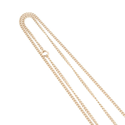 Chanel Coco Mark Circle Rhinestone Necklace GP Gold Pink 06A (gold Plated) Gold