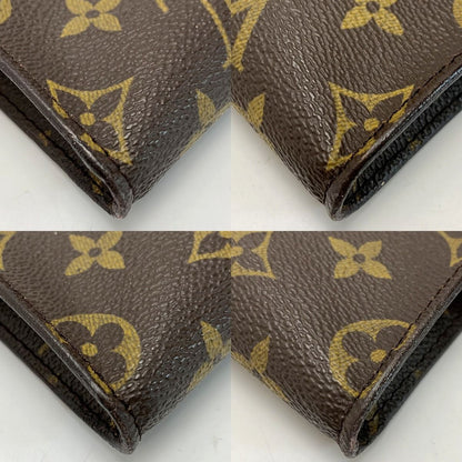 Louis Vuitton Monogram Pouch Brown Bucket Pouch Multi Case Accessory Case